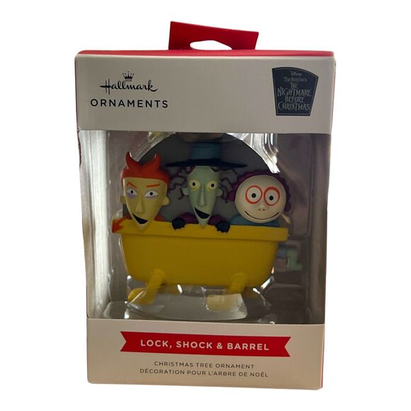 Disney Nightmare Before Christmas Lock, Shock, & Barrel Hallmark Ornament - Picture 1 of 3